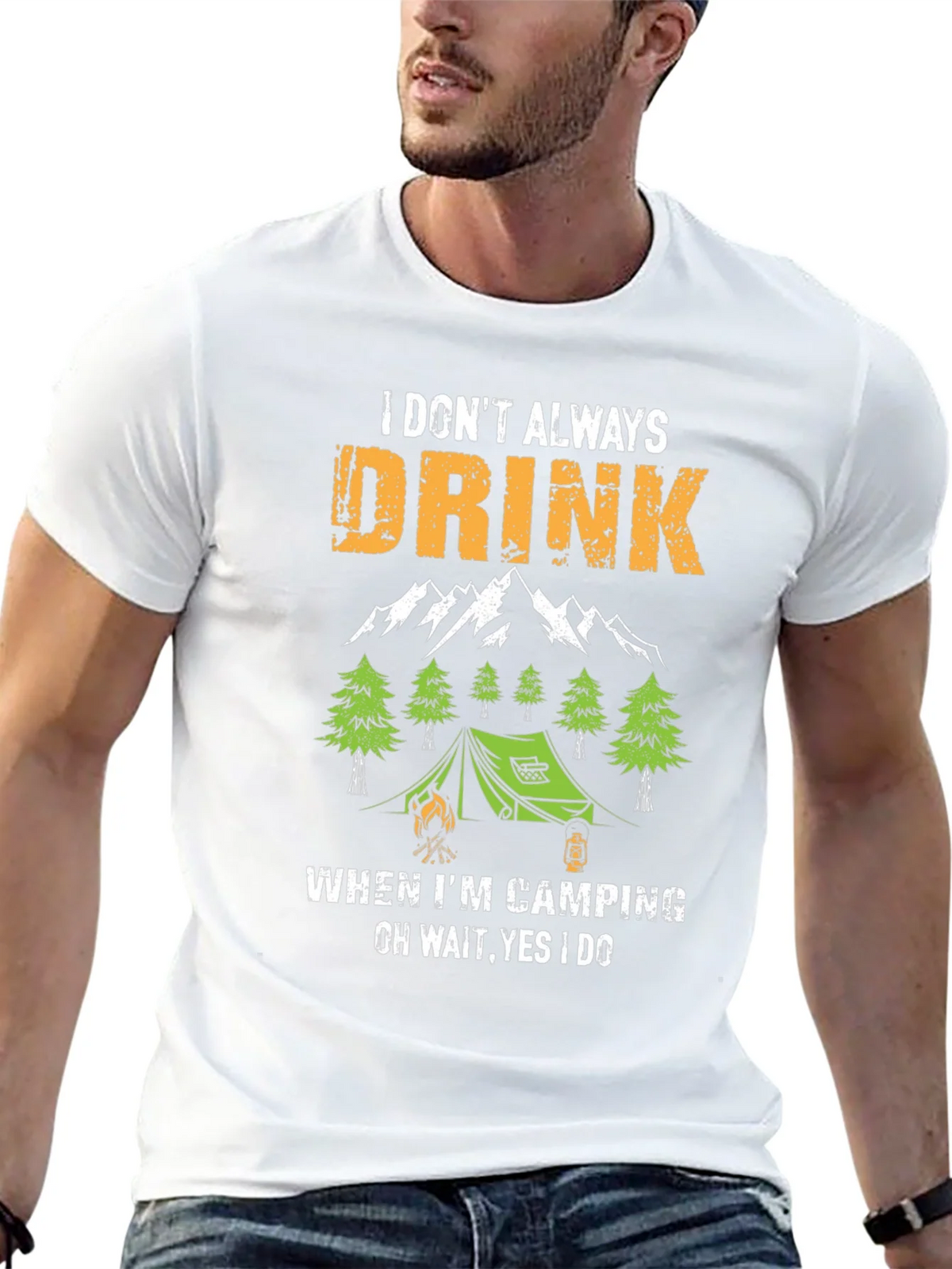 Funny Camping & Drinking T-Shirt product image 12