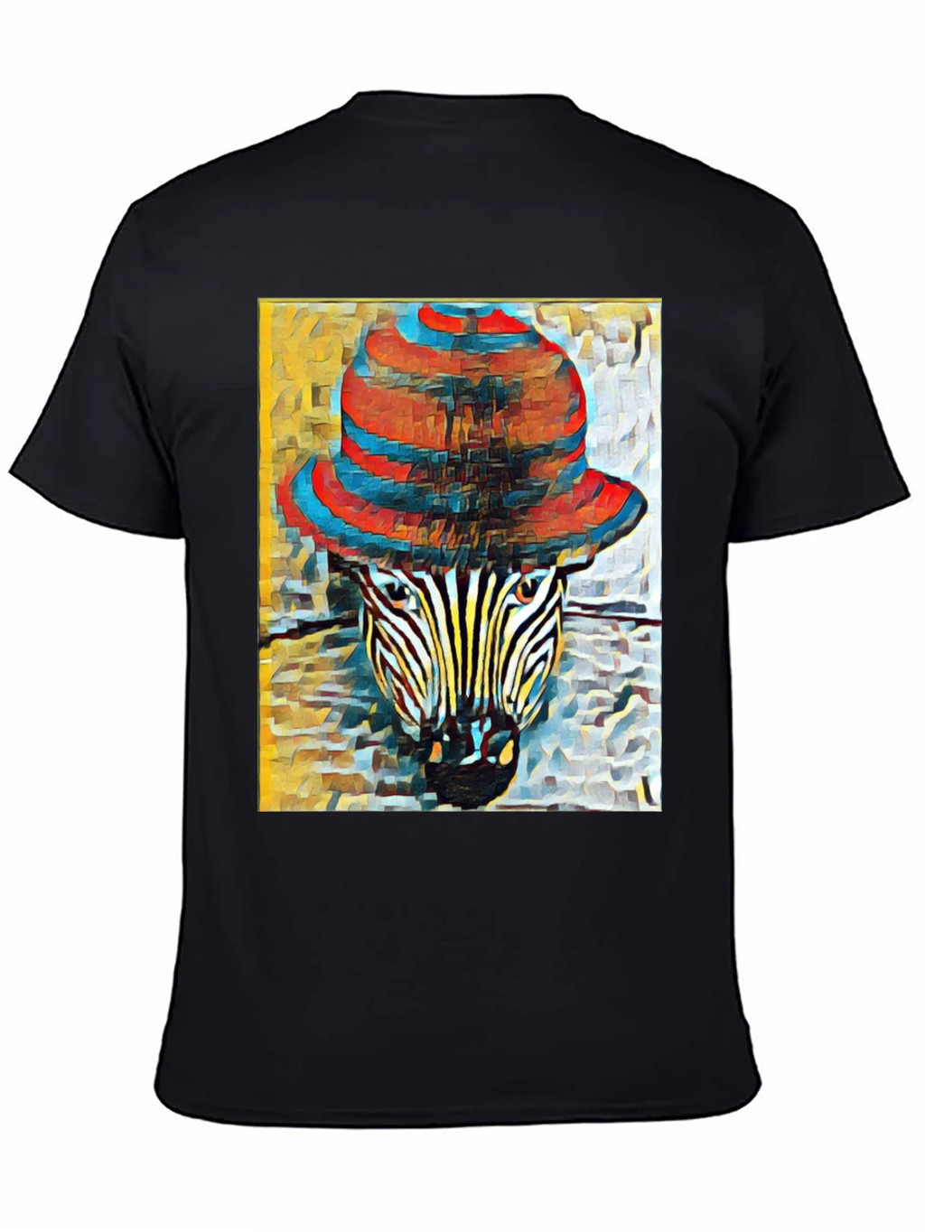 Zebra in Hat Graphic T-Shirt