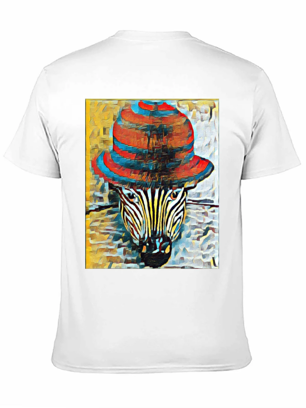 Zebra in Hat Graphic T-Shirt
