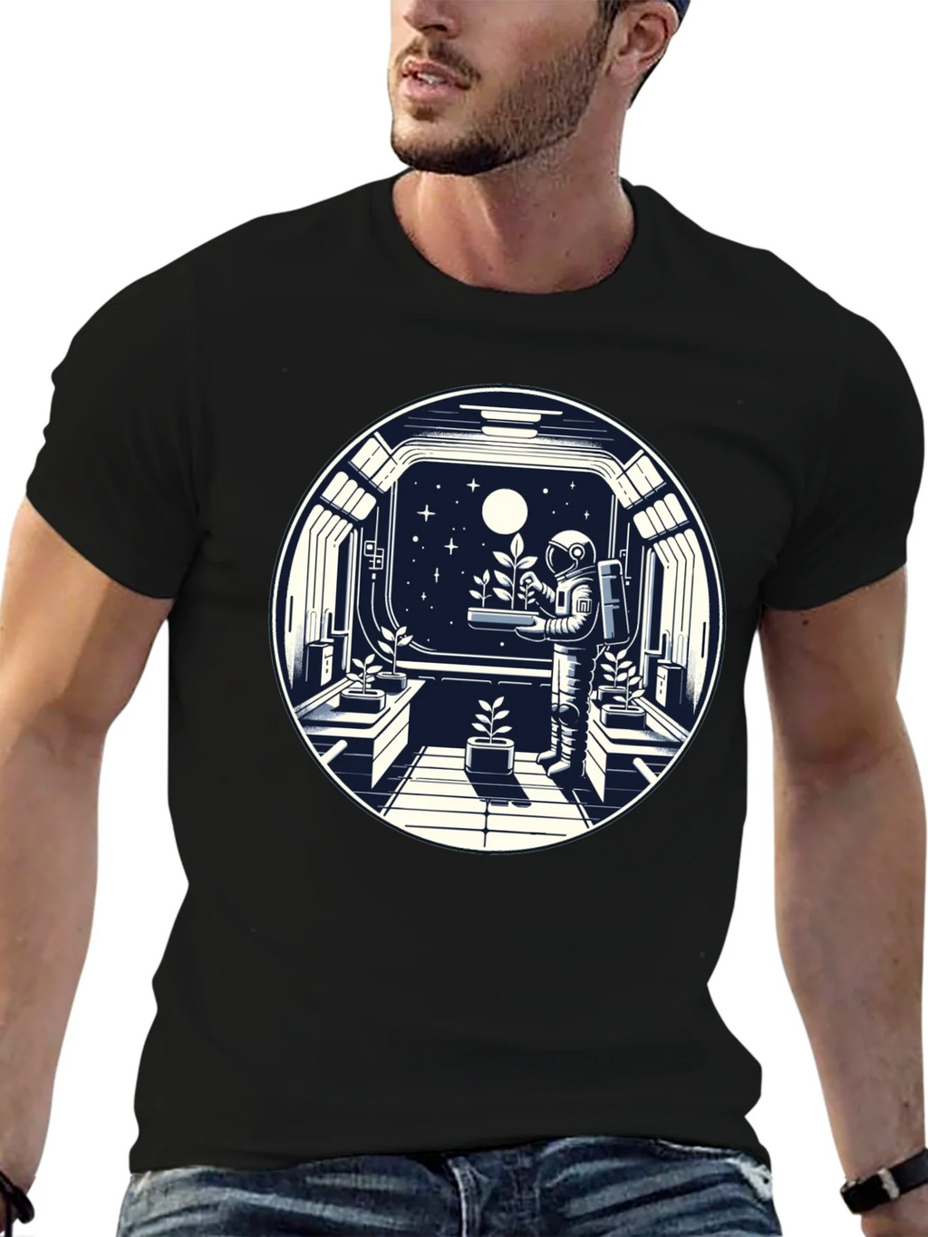 Astronaut in Space Garden T-Shirt product image 6