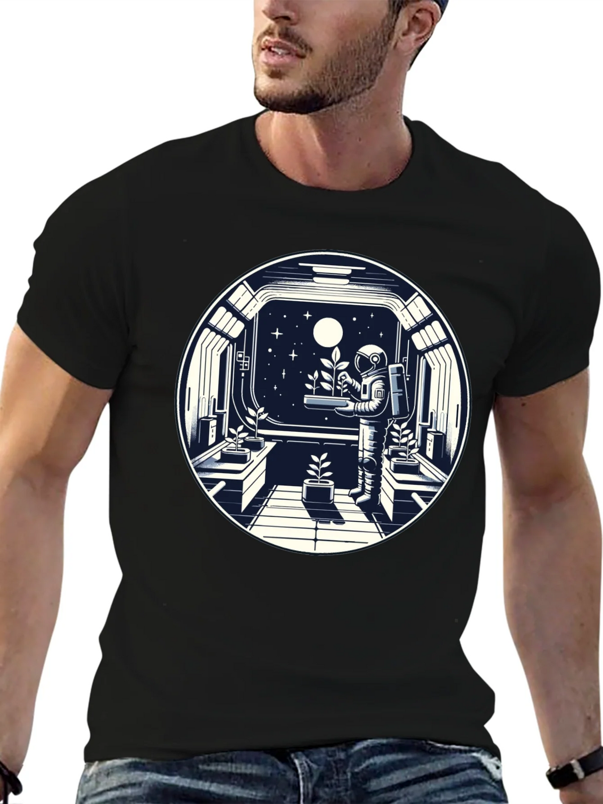 Astronaut in Space Garden T-Shirt product image 6