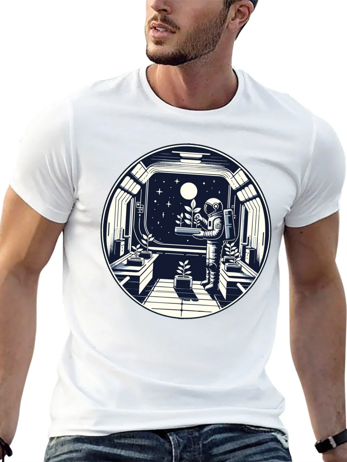 Astronaut in Space Garden T-Shirt product image 12