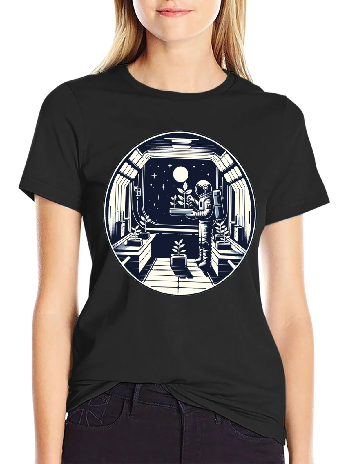 Astronaut in Space Garden T-Shirt product image 2