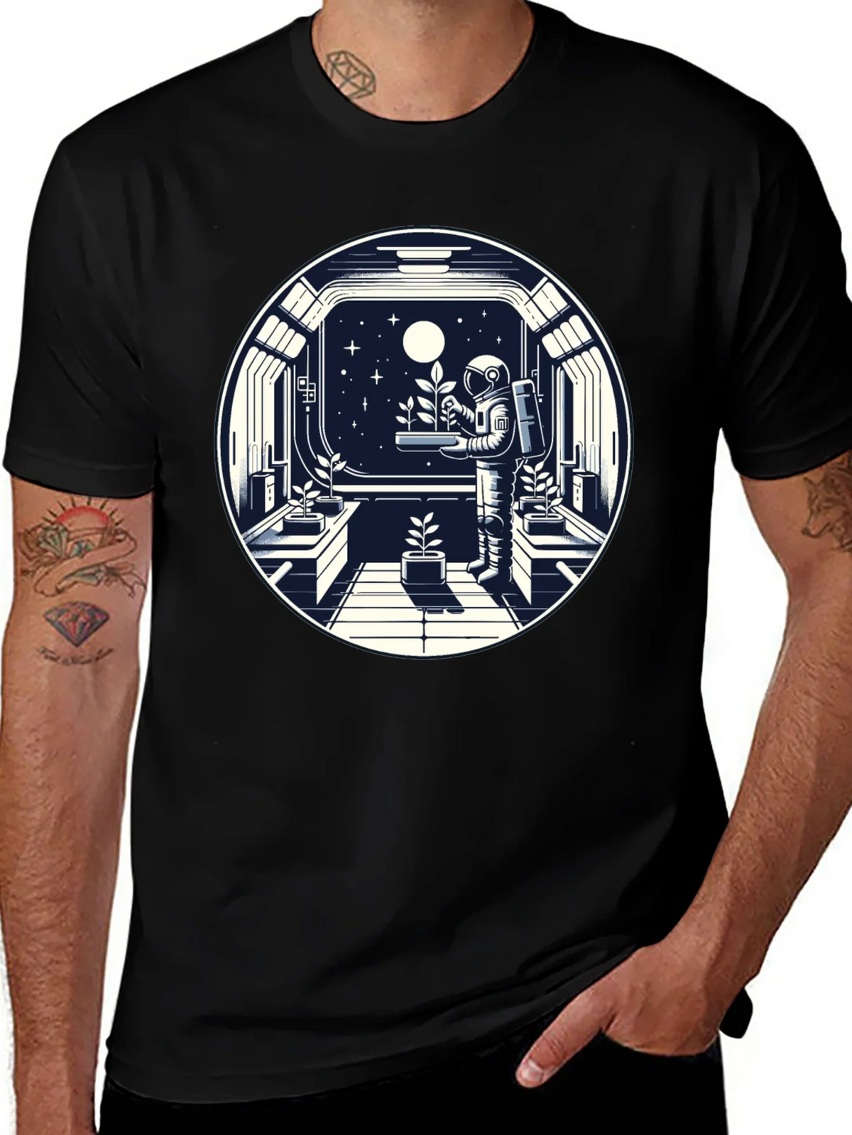 Astronaut in Space Garden T-Shirt product image 1