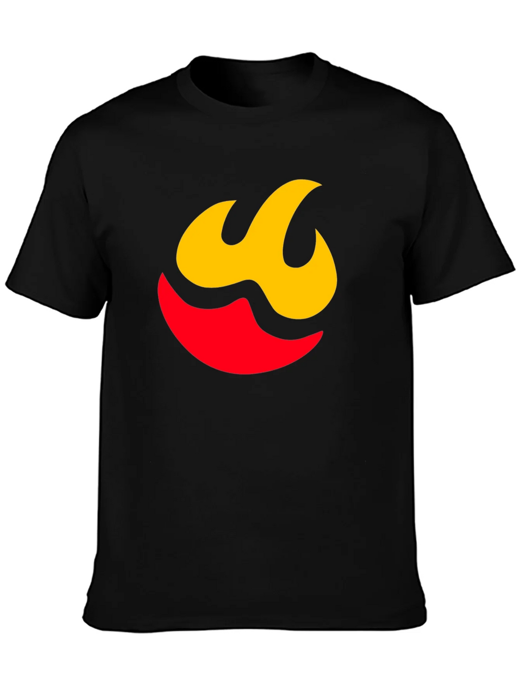 Flame Graphic Tee - Modern Black Shirt product image 3