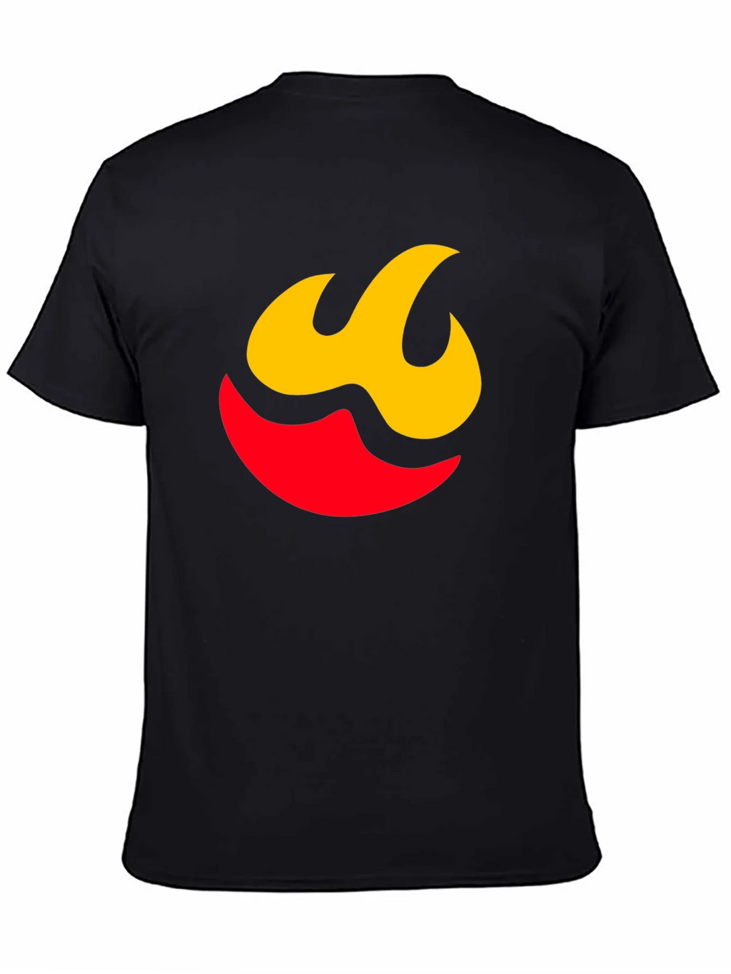 Flame Graphic Tee - Modern Black Shirt product image 4