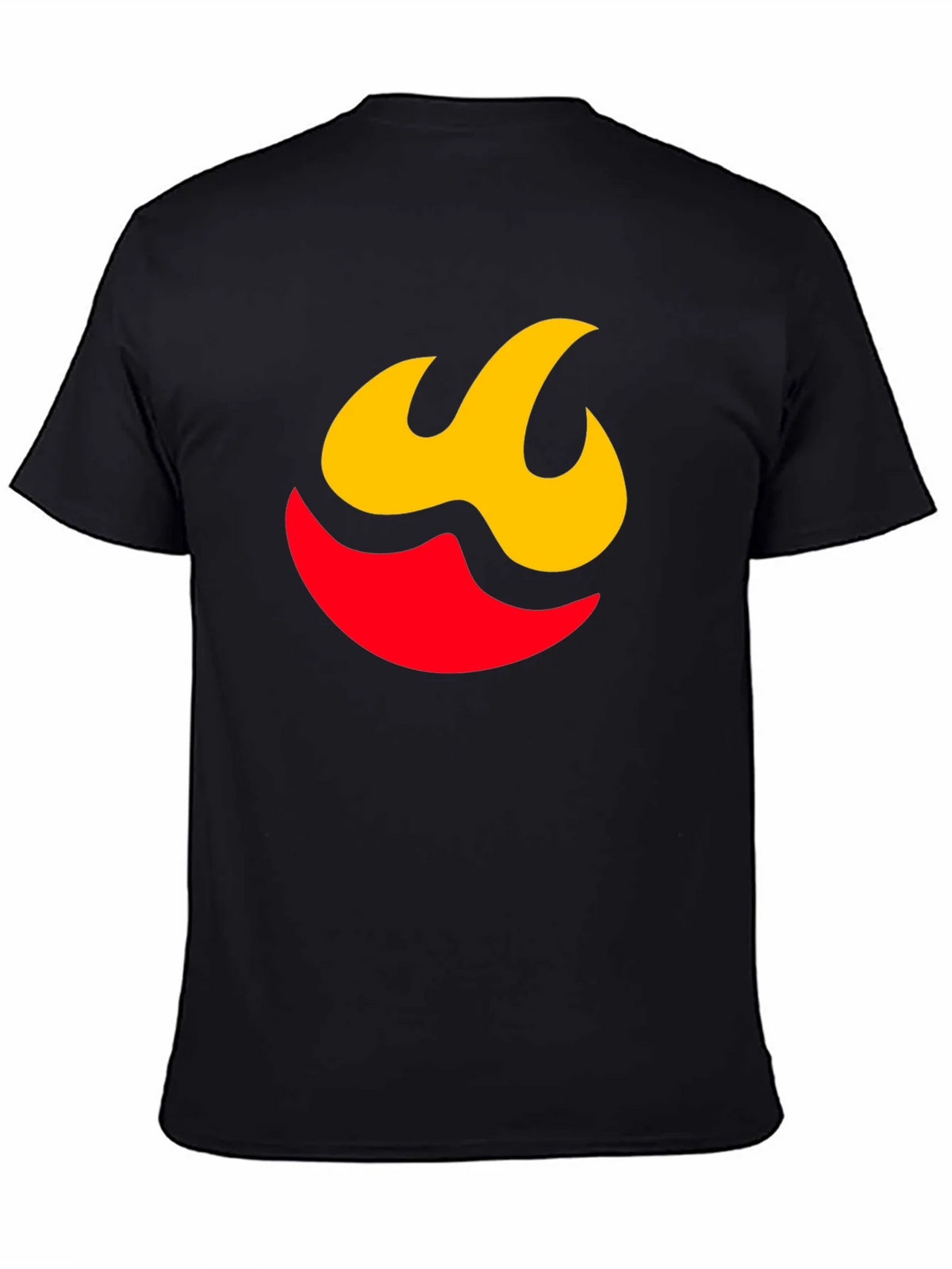 Flame Graphic Tee - Modern Black Shirt product image 4