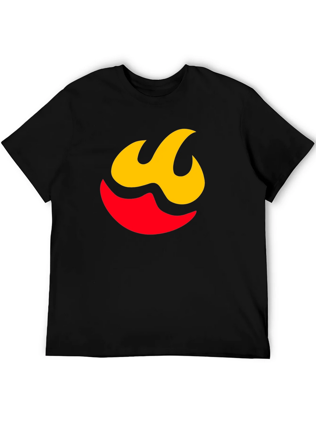 Flame Graphic Tee - Modern Black Shirt product image 5