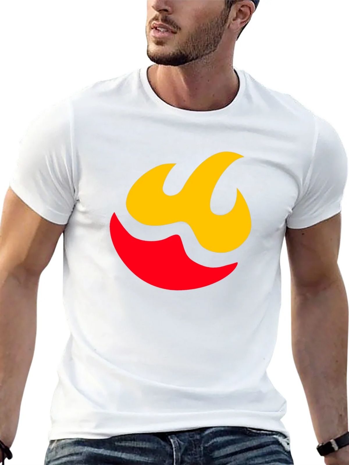Flame Graphic Tee - Modern Black Shirt product image 12
