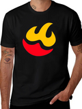 Flame Graphic Tee - Modern Black Shirt product image 1