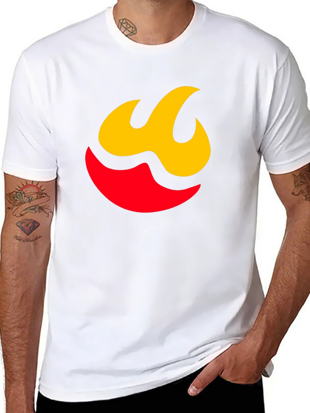 Flame Graphic Tee - Modern Black Shirt product image 7