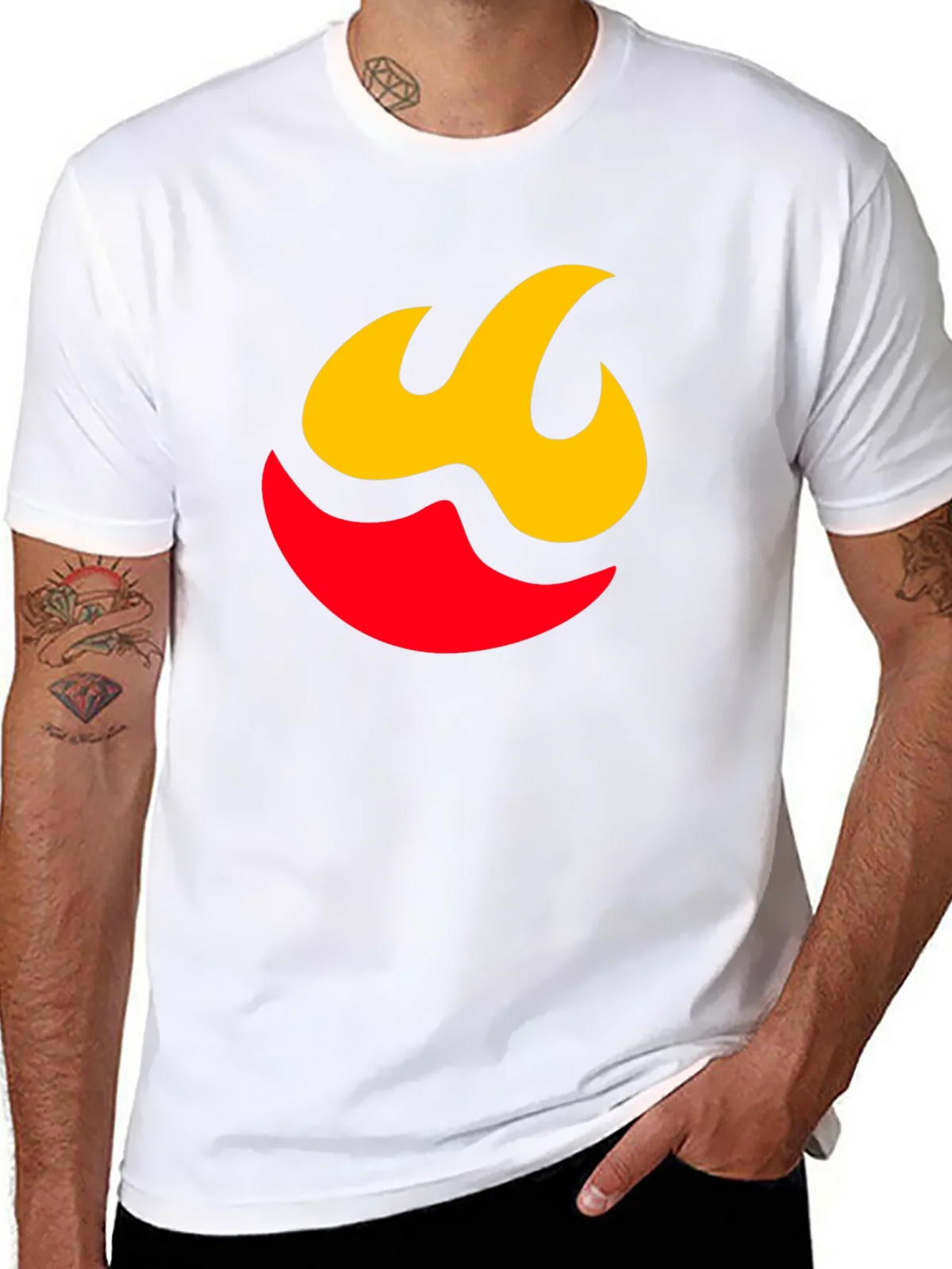 Flame Graphic Tee - Modern Black Shirt product image 7