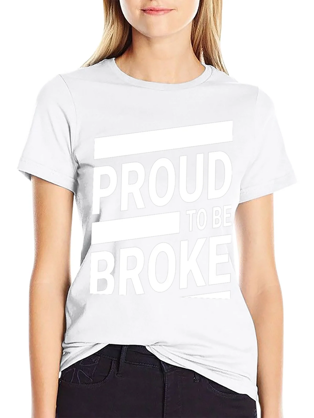 Proud to Be Broke Graphic Tee - Black Casual Shirt product image 8