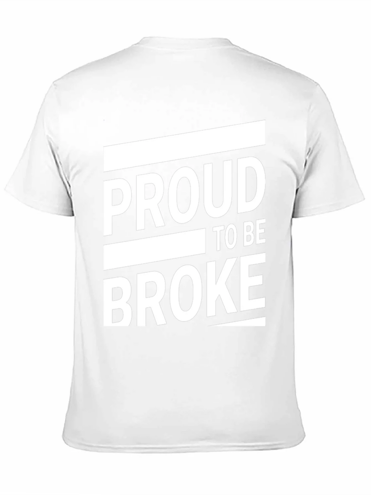Proud to Be Broke Graphic Tee - Black Casual Shirt product image 10