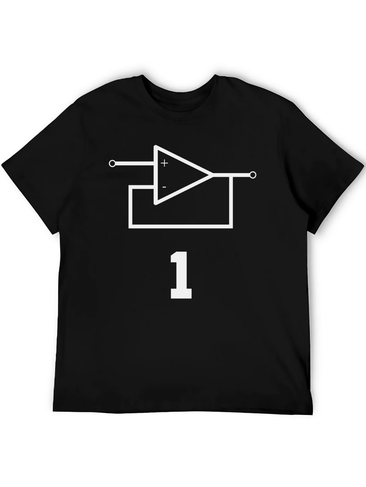 Op Amp Circuit Black T-Shirt - Engineering Tee product image 5
