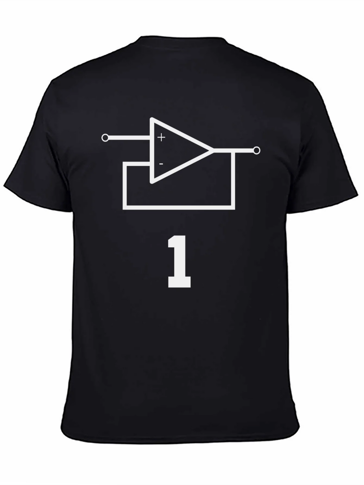 Op Amp Circuit Black T-Shirt - Engineering Tee product image 4