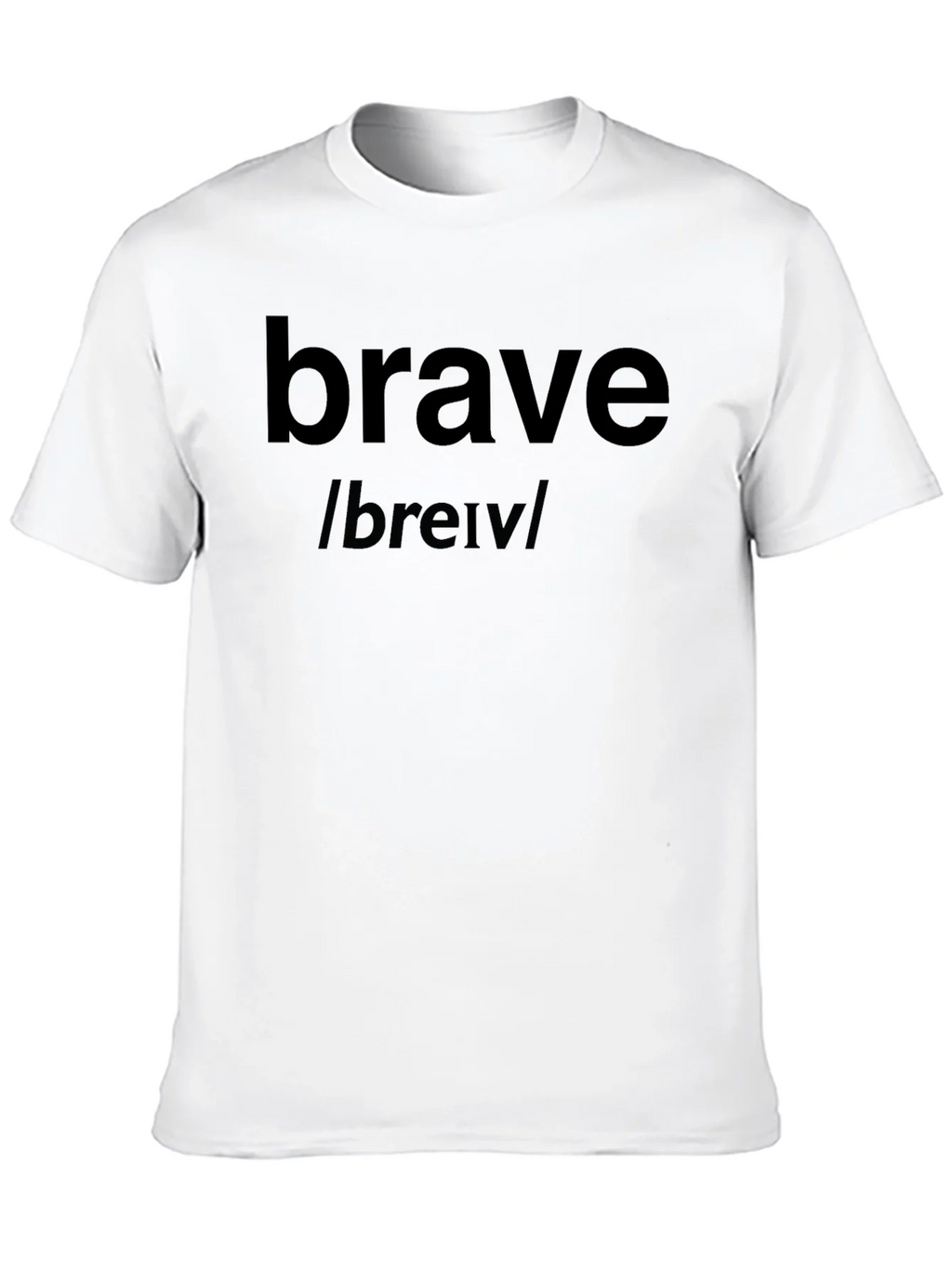 Brave Definition T-Shirt - Black Cotton Tee product image 8