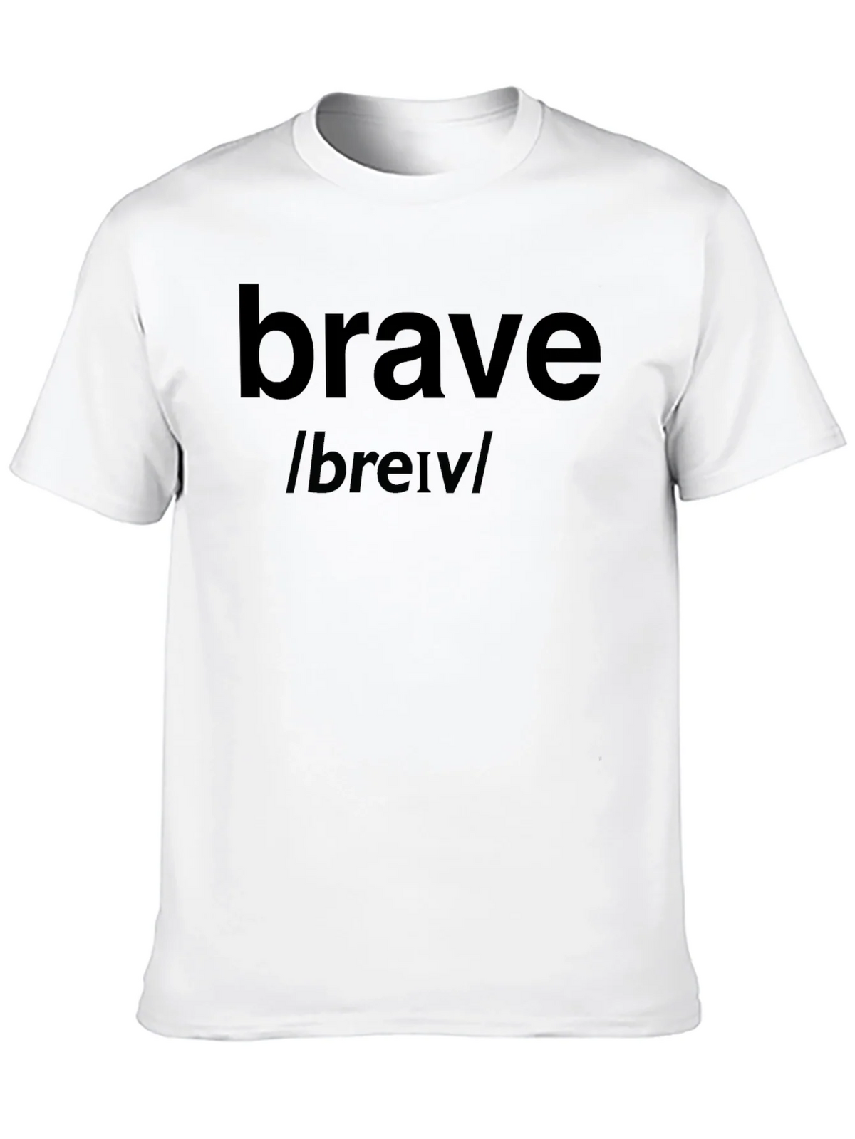 Brave Definition T-Shirt - Black Cotton Tee product image 8