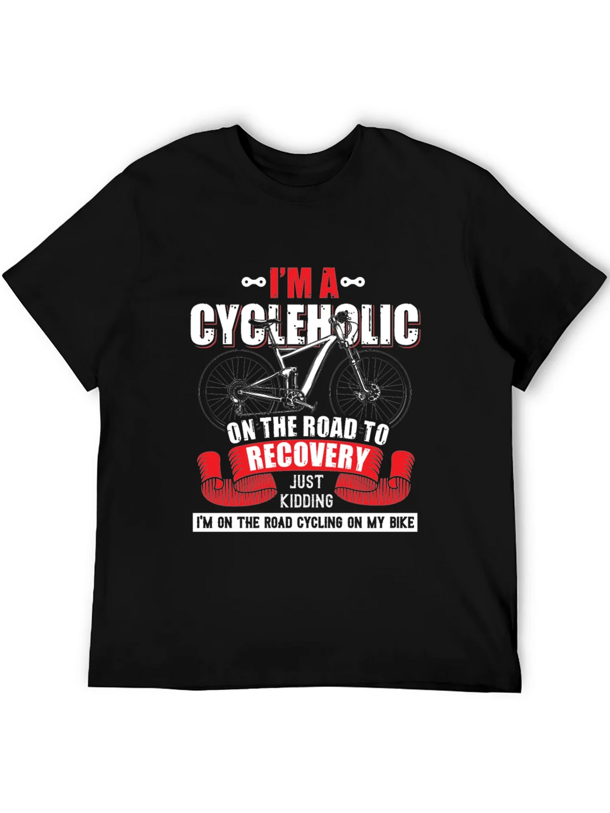 Cycleholic T-Shirt - Road to Recovery product image 3