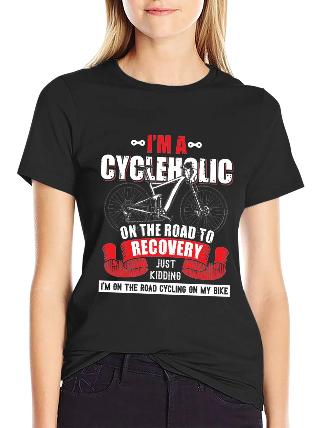 Cycleholic T-Shirt - Road to Recovery product image 1