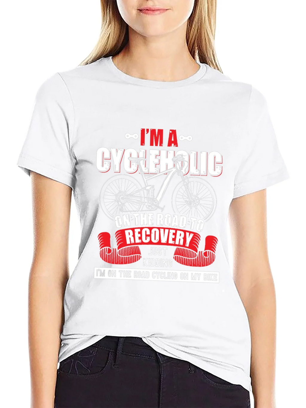 Cycleholic T-Shirt - Road to Recovery product image 5