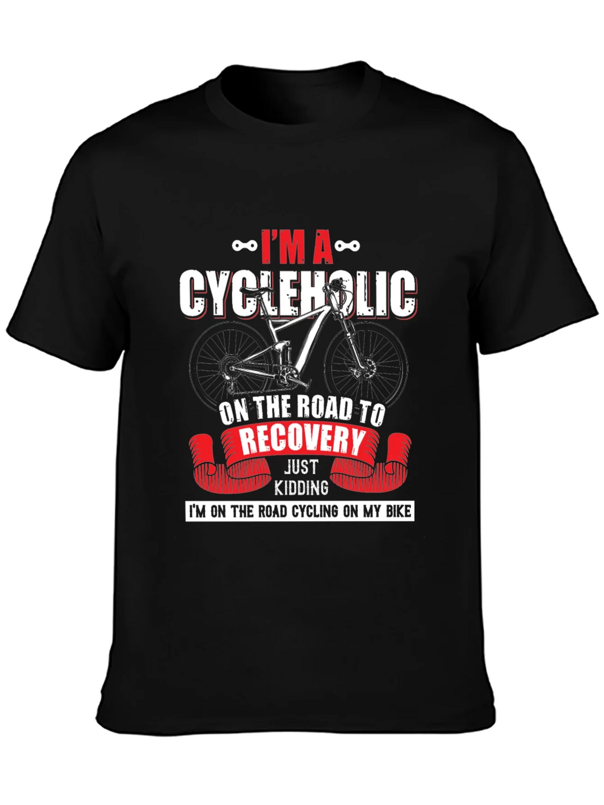 Cycleholic T-Shirt - Road to Recovery product image 2