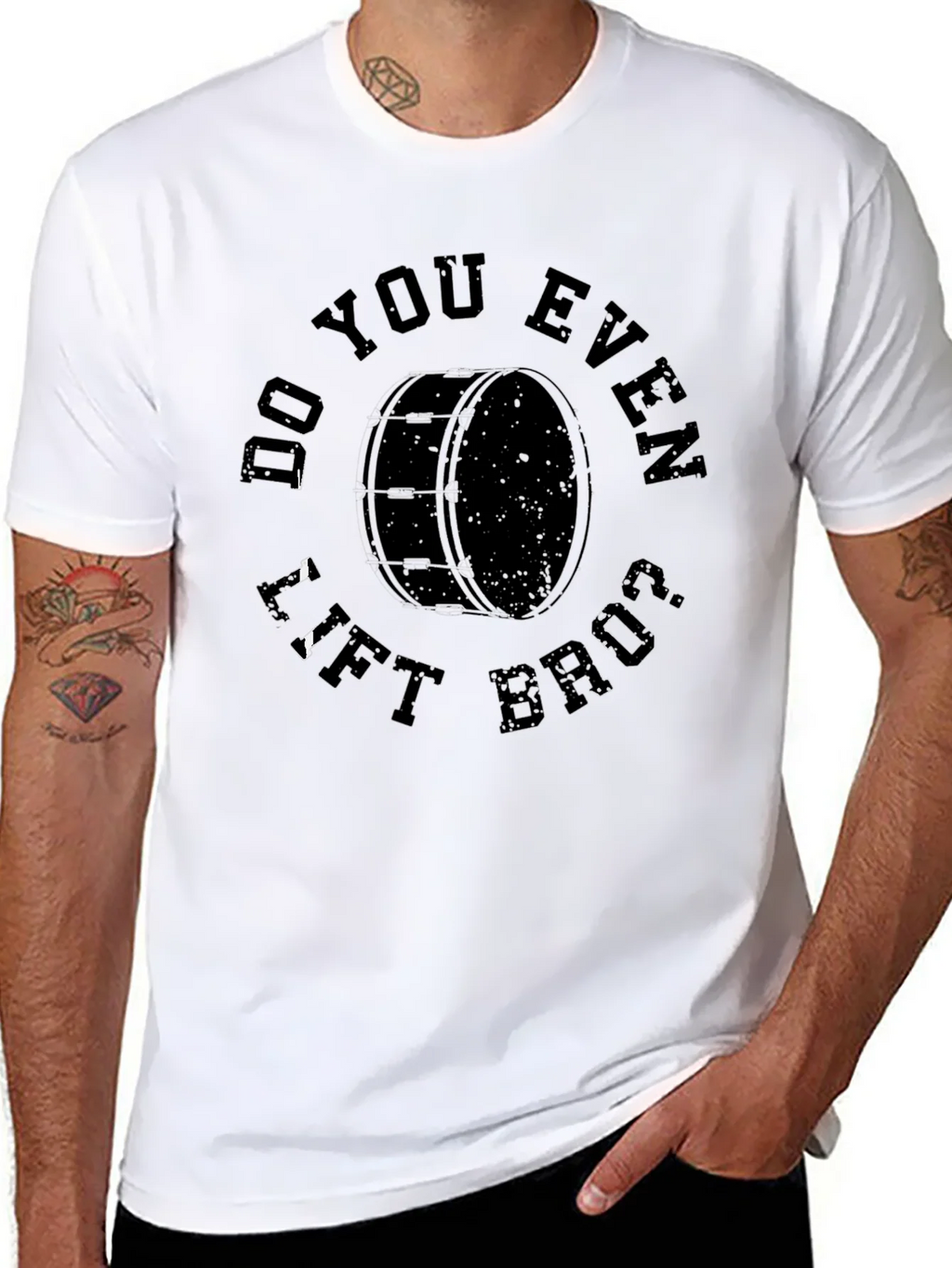 Do You Even Lift Bruh Drum T-Shirt product image 7