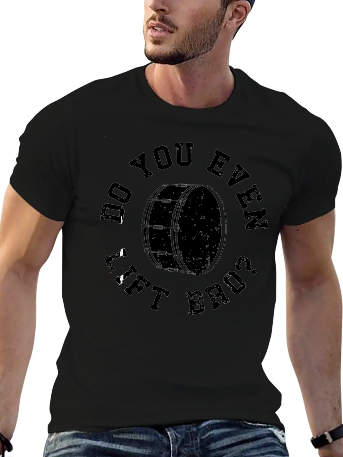 Do You Even Lift Bruh Drum T-Shirt product image 6