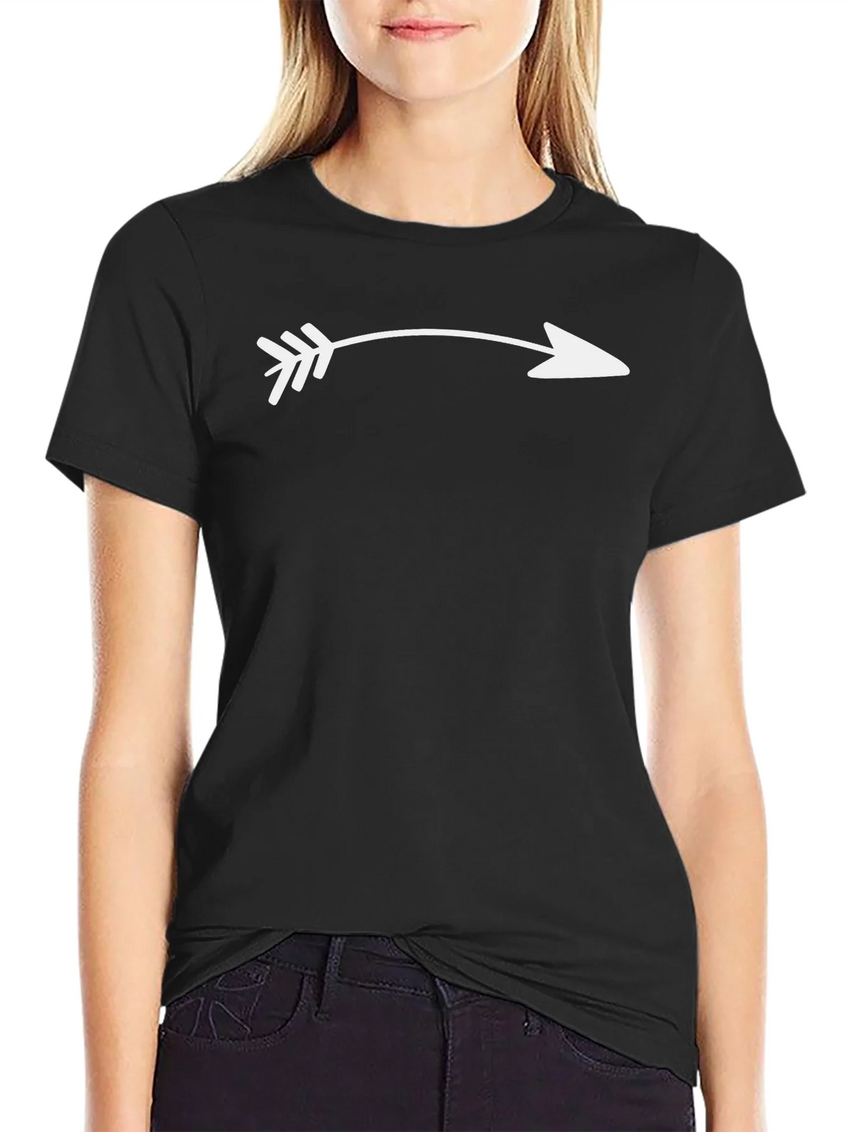 Arrow Graphic Tee - Black Casual Style product image 2