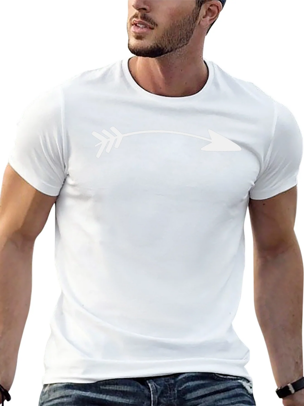 Arrow Graphic Tee - Black Casual Style product image 12