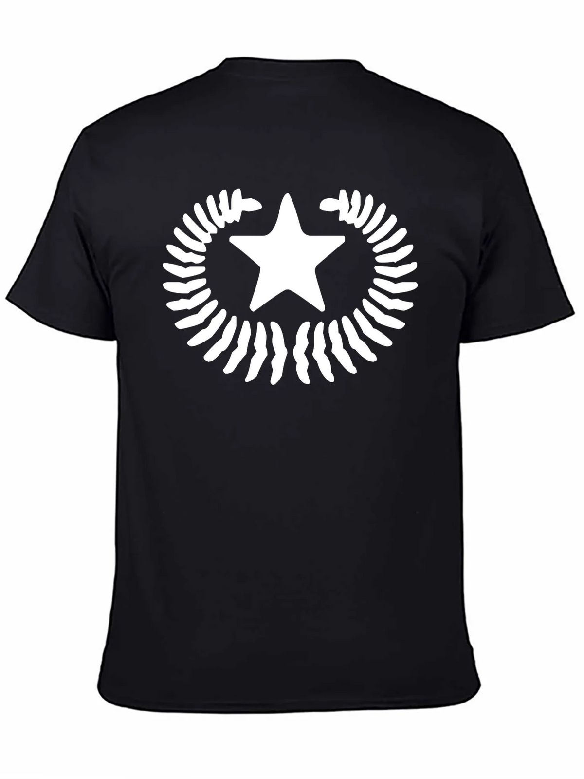 Star Laurel Black T-Shirt - Unique Graphic Tee product image 3
