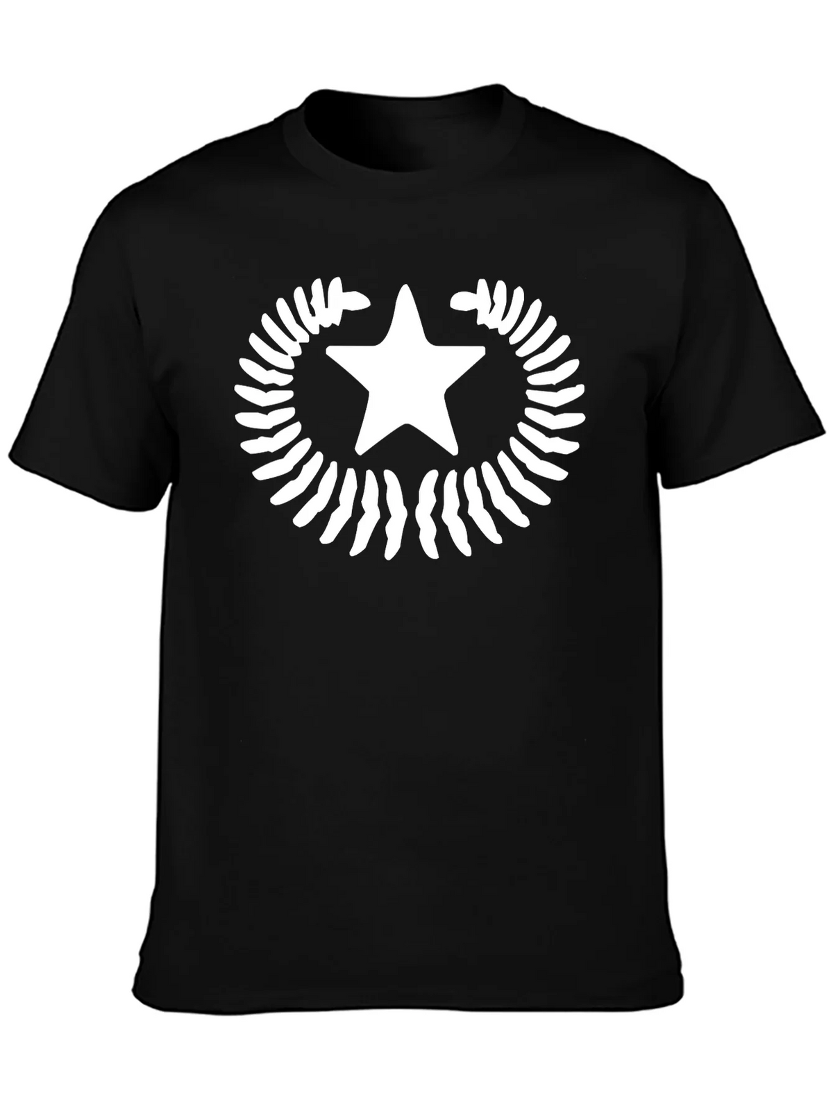 Star Laurel Black T-Shirt - Unique Graphic Tee product image 2