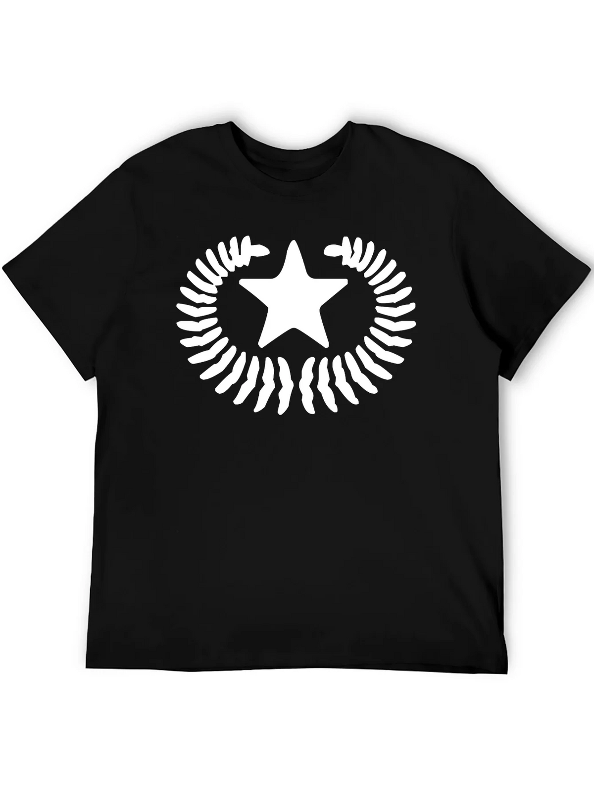 Star Laurel Black T-Shirt - Unique Graphic Tee product image 4
