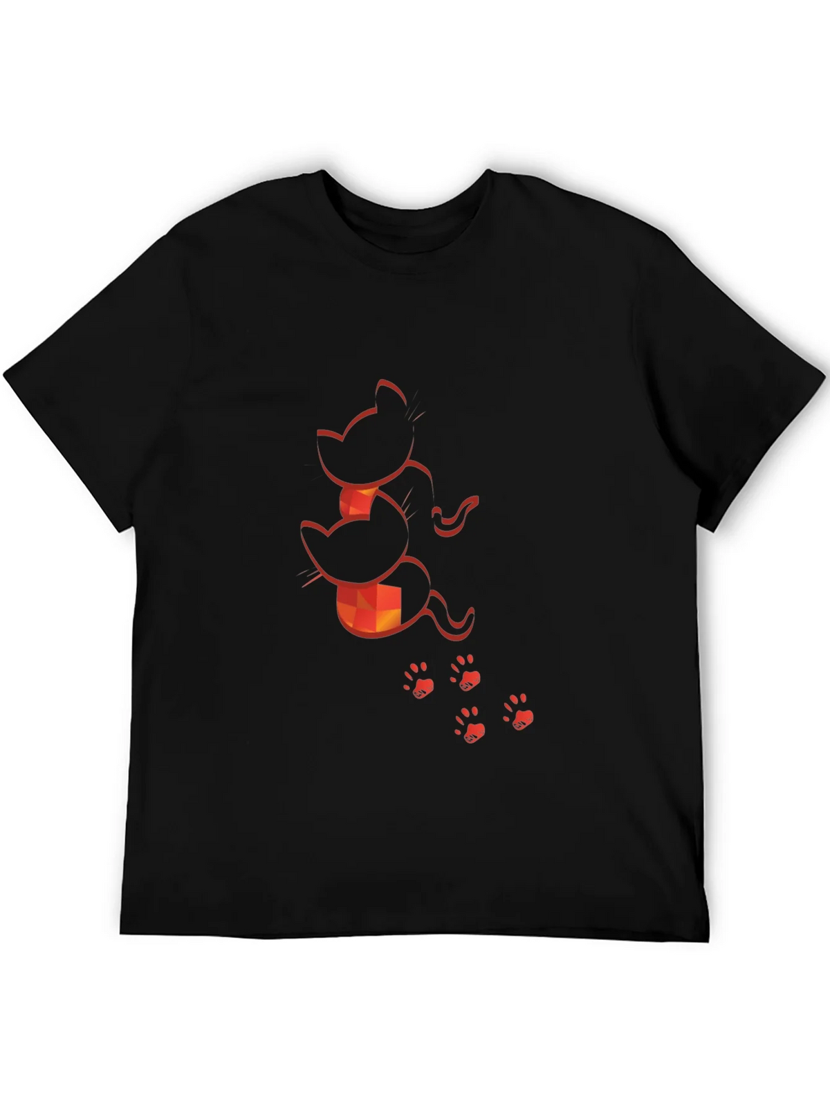Cat Silhouette Graphic Print Tee product image 5