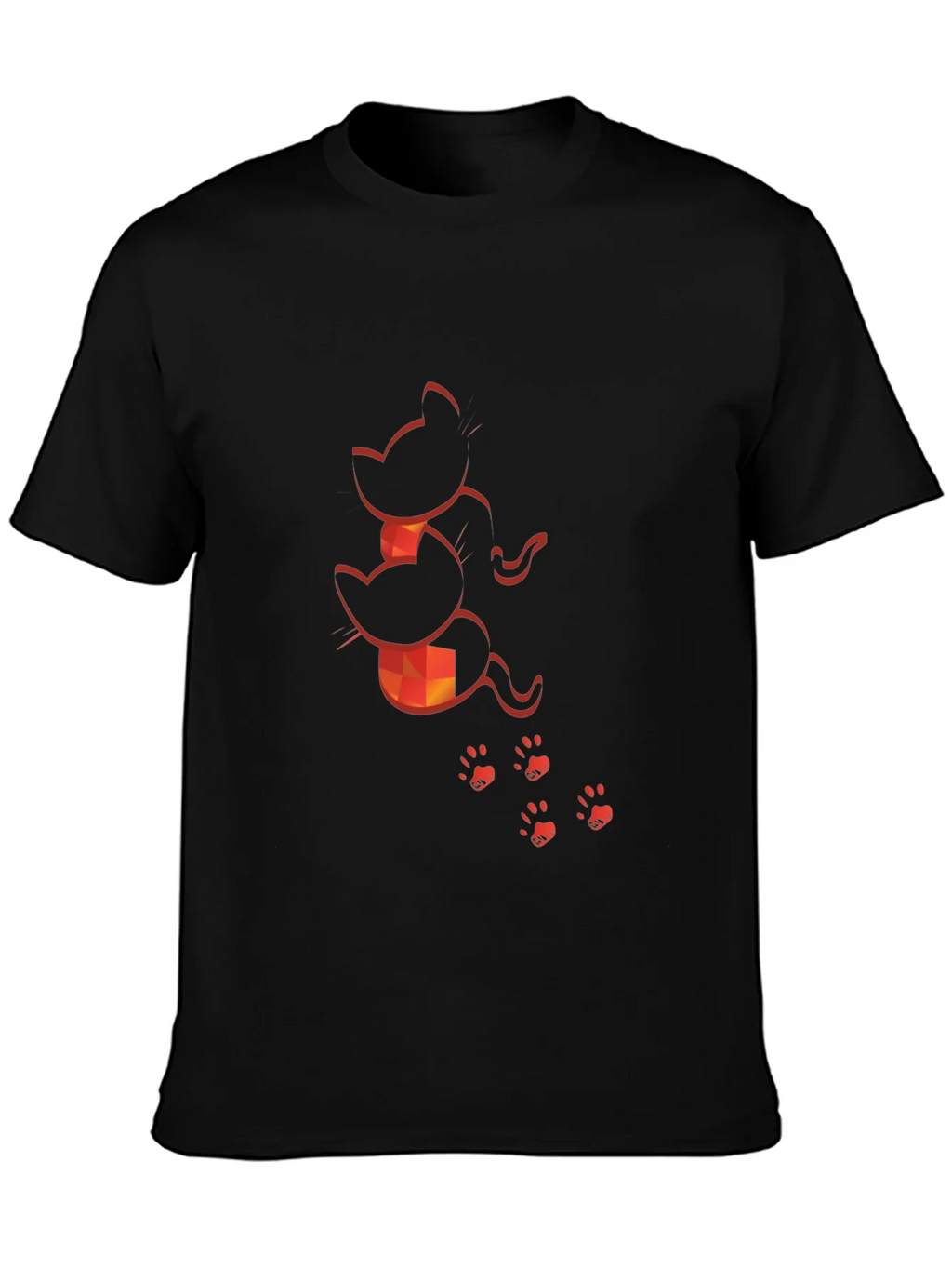 Cat Silhouette Graphic Print Tee product image 3