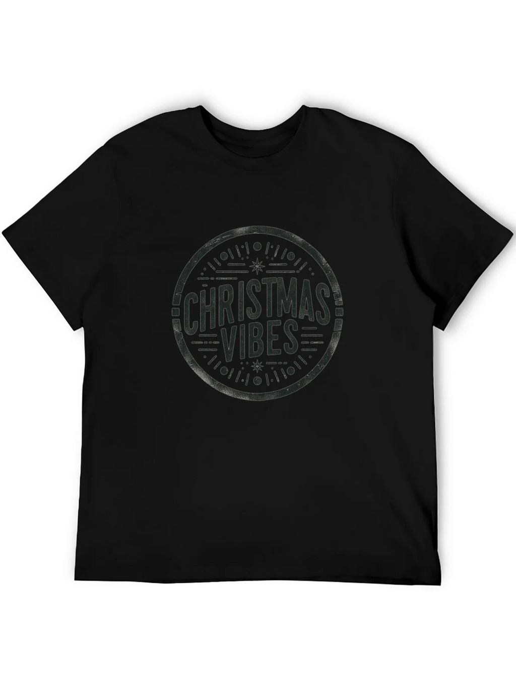 Christmas Vibes Graphic Tee - Black product image 4