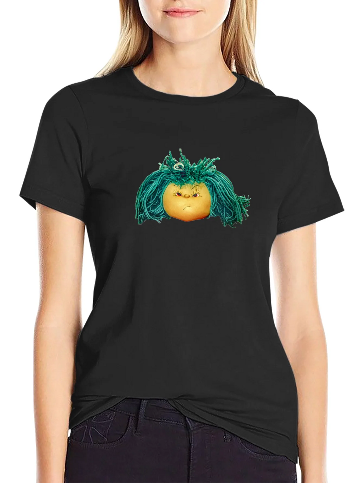 Grumpy Doll Graphic Tee - Soft Cotton Blend product image 2