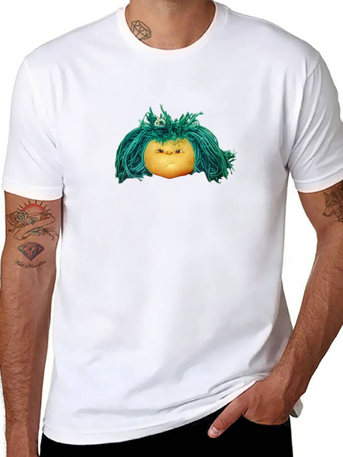 Grumpy Doll Graphic Tee - Soft Cotton Blend product image 7