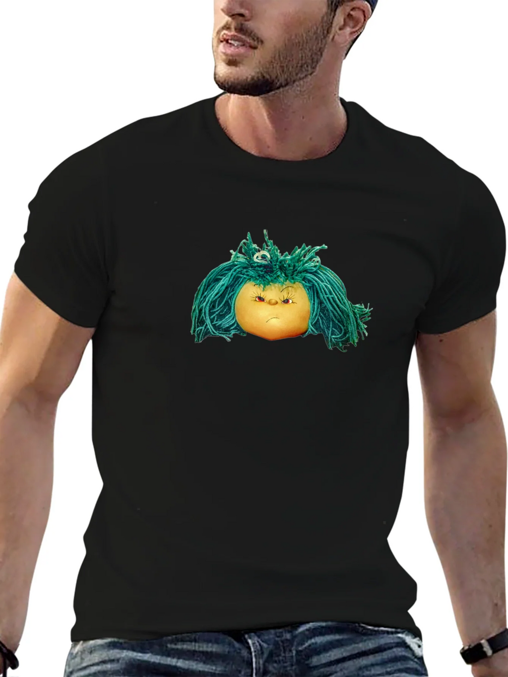 Grumpy Doll Graphic Tee - Soft Cotton Blend product image 6