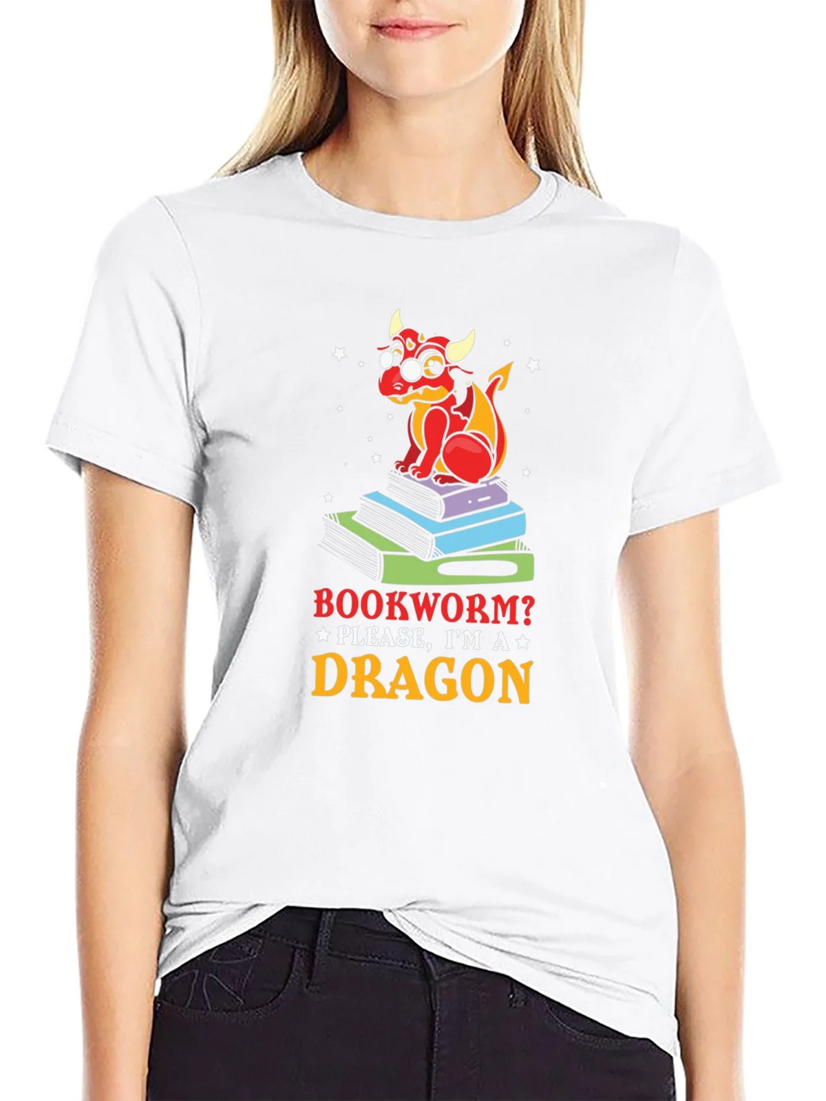 Bookworm Dragon T-Shirt product image 6