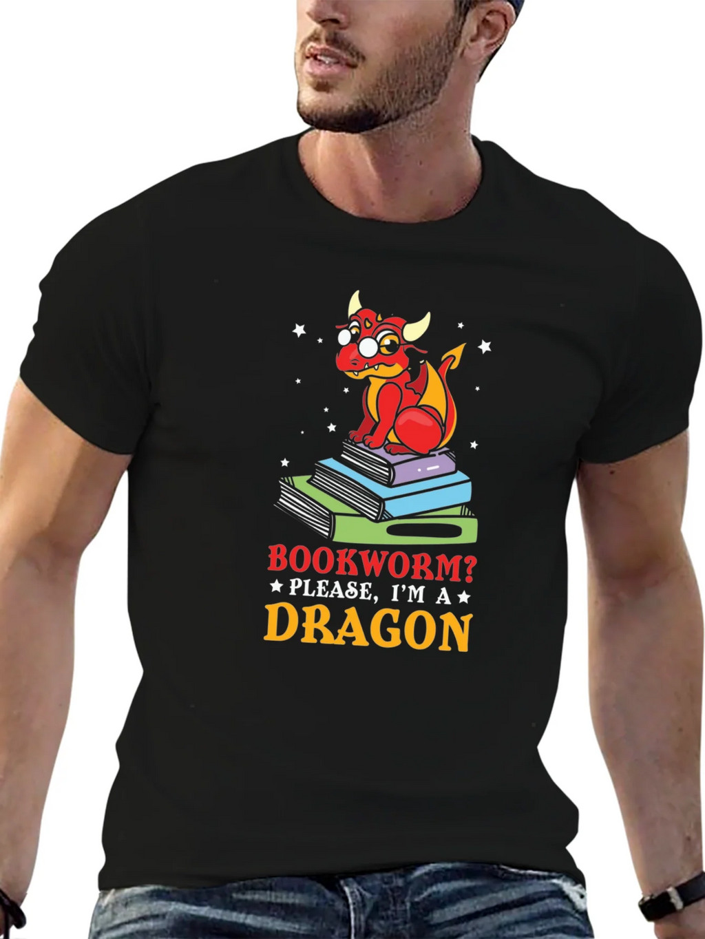 Bookworm Dragon T-Shirt product image 5