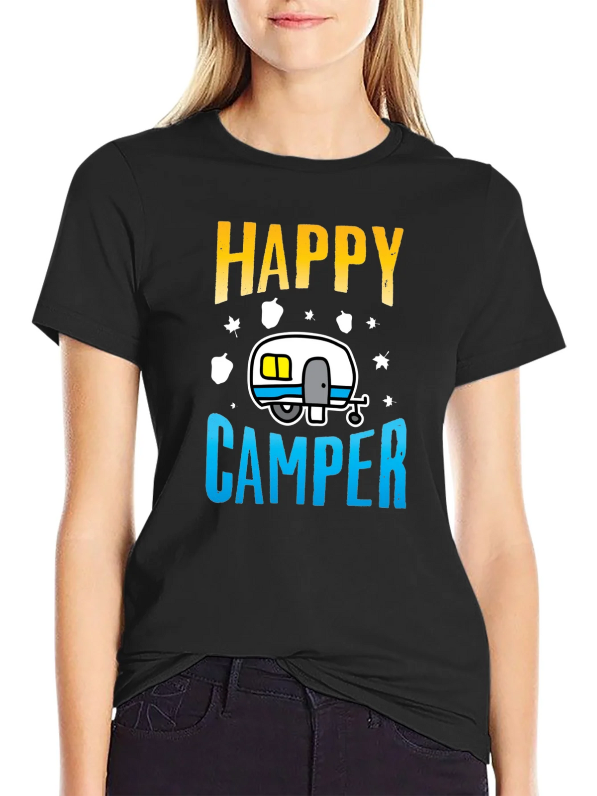 Happy Camper Graphic Tee - Camping Adventure Shirt product image 1