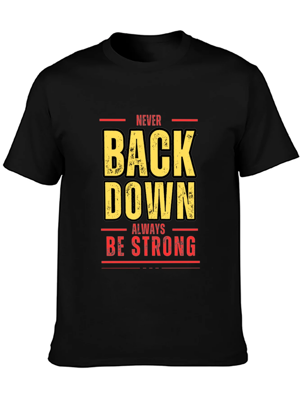 Never Back Down Black Graphic Tee product image 2