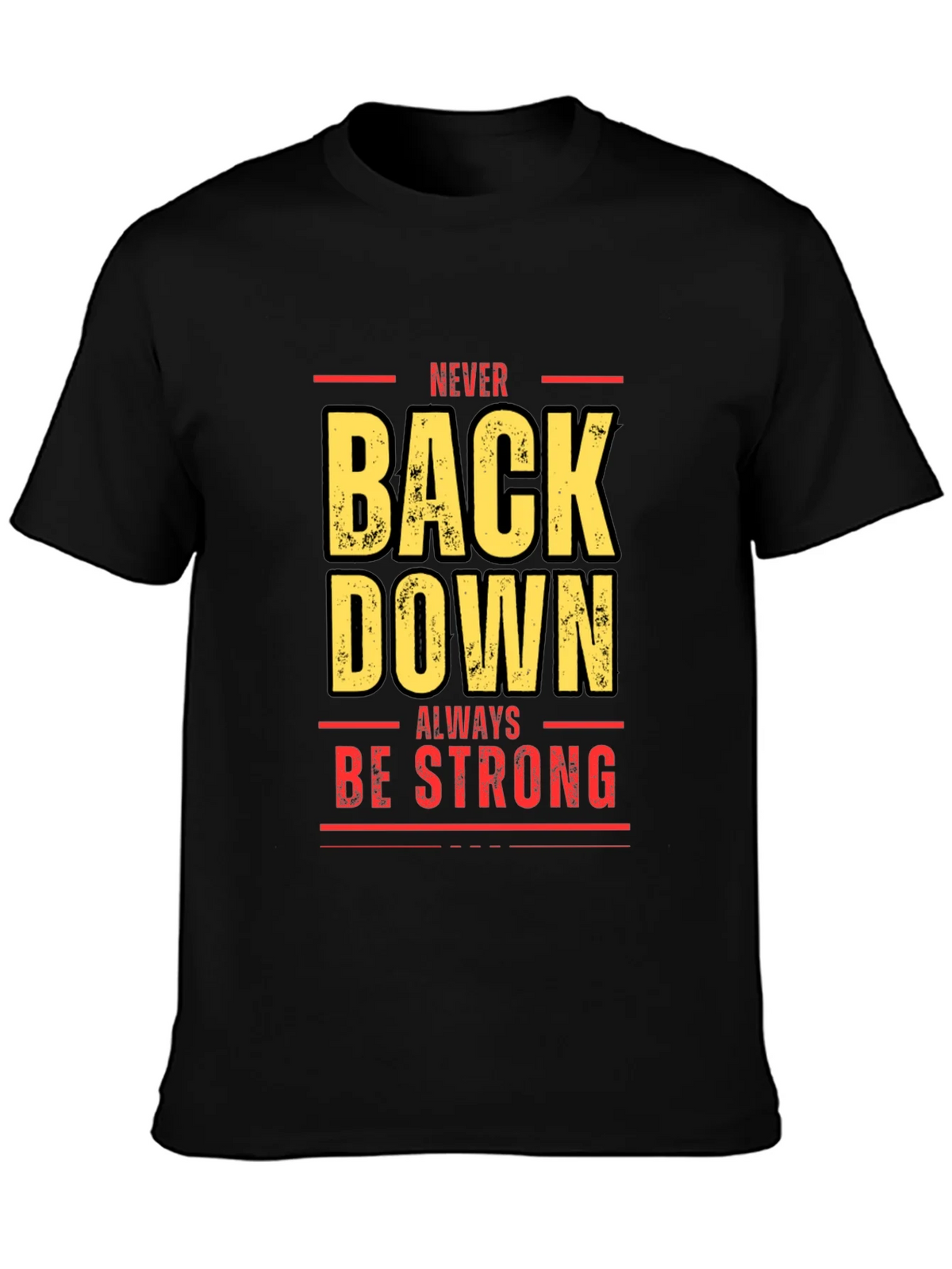 Never Back Down Black Graphic Tee product image 2