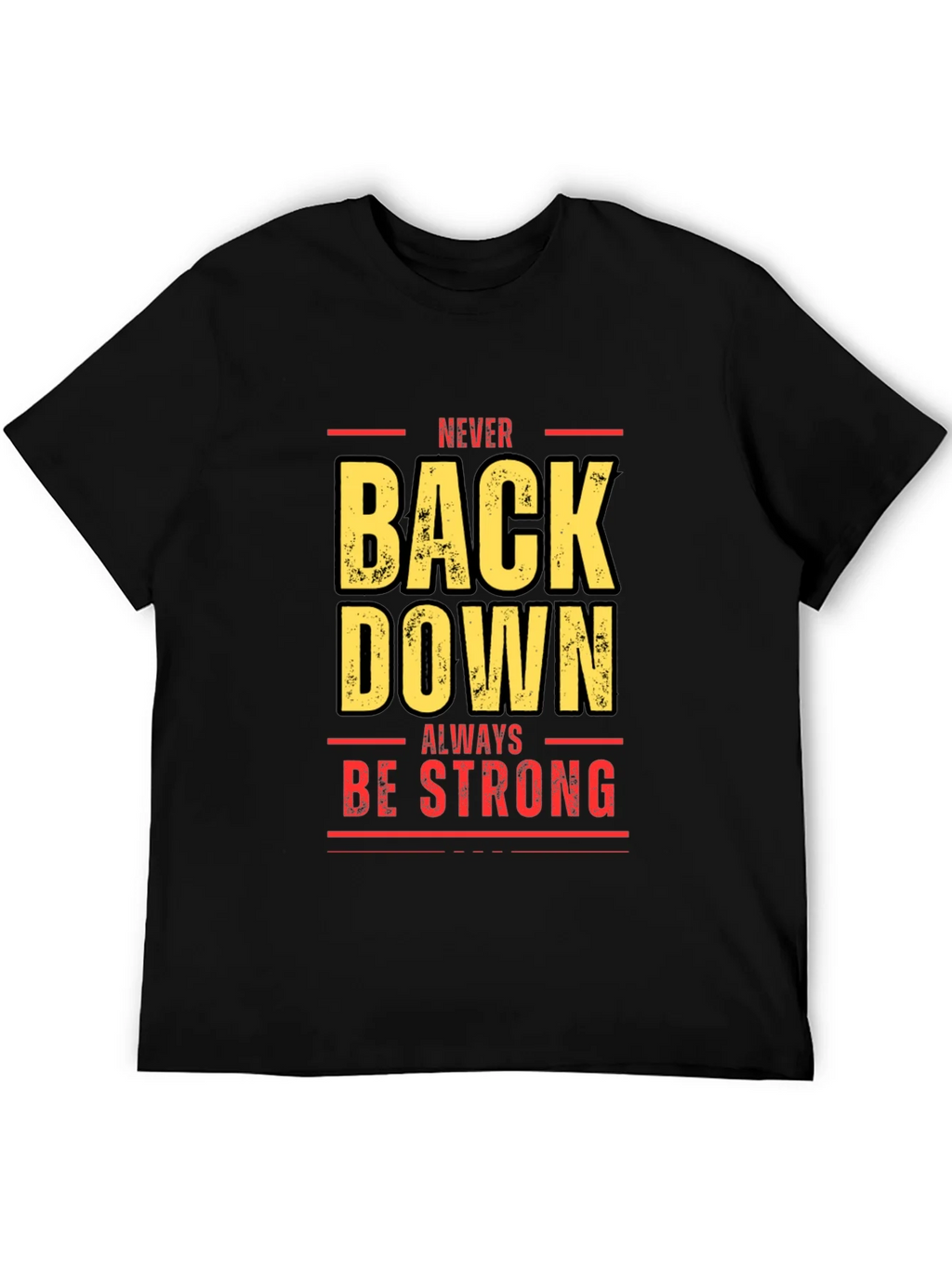 Never Back Down Black Graphic Tee product image 4