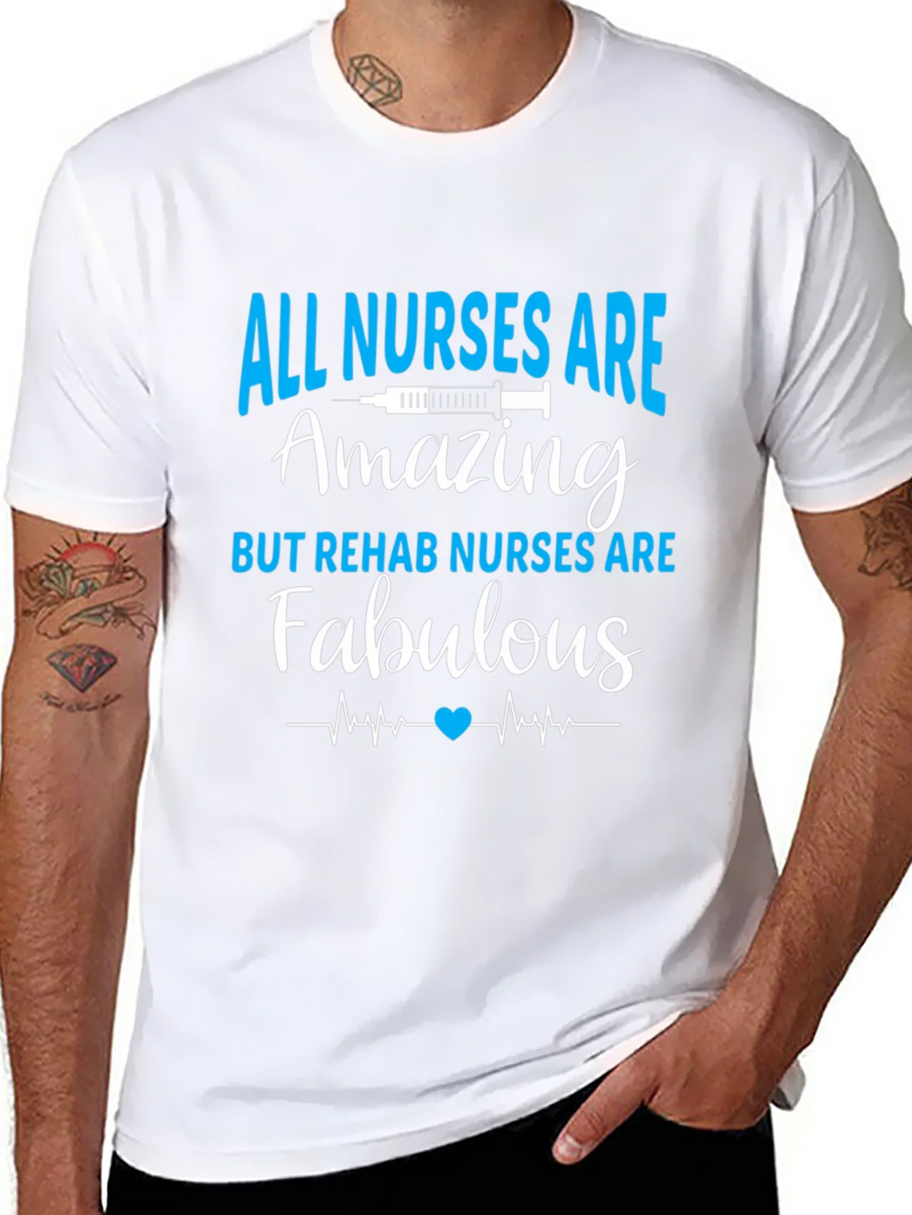 All Nurses Are Amazing T-Shirt - Rehab Nurse Apparel product image 7