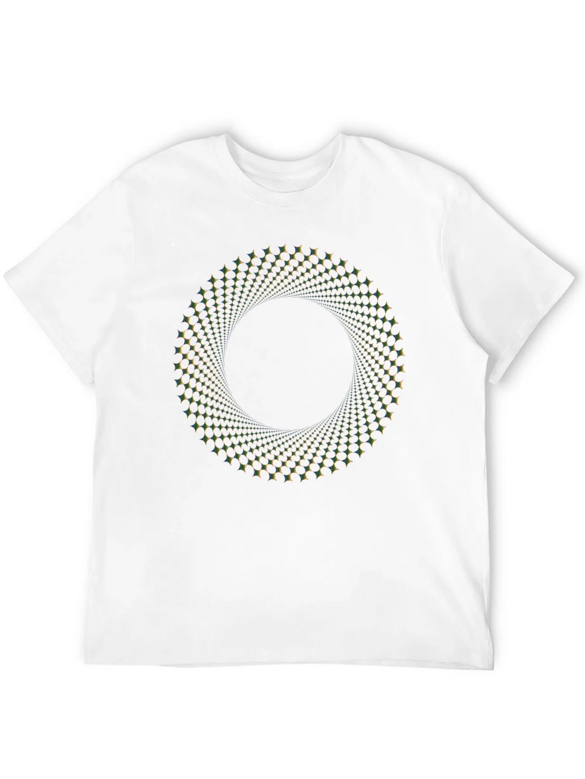 Optical Illusion Vortex Circle Black T-Shirt product image 11