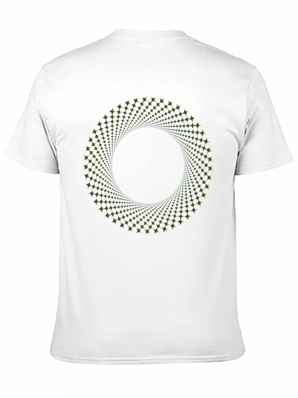 Optical Illusion Vortex Circle Black T-Shirt product image 10