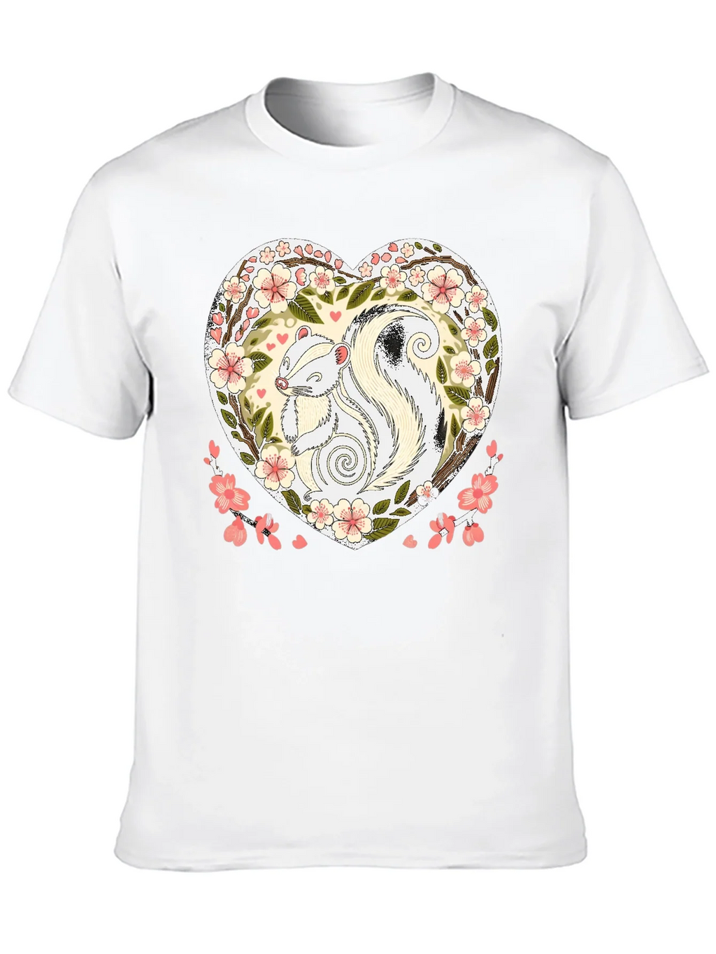Skunk Heart Graphic Tee - Cute Animal Shirt product image 8