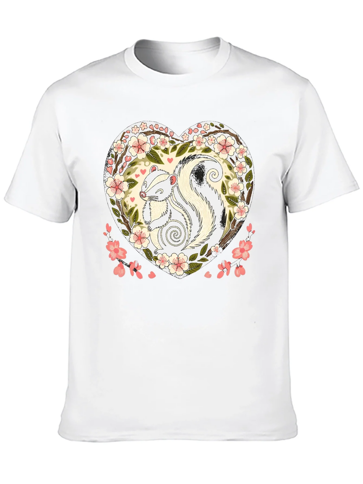 Skunk Heart Graphic Tee - Cute Animal Shirt product image 8